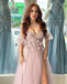 Sexy Pink Off-Shoulder Sleeveless Lace A-Line Long Prom Dress Ideas, Evening Party Dresses , WGP1571