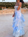 Elegant Blue Sweetheart Mermiad Long Prom Dress Ideas, Evening Party Dresses,WGP1649
