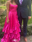 Elegant Spaghetii Strap A-line Long Prom Dress Ideas, Evening Party Dresses,WGP1798