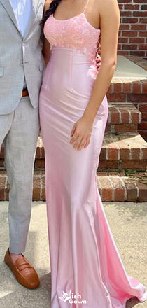 Gorgeous Spaghetii Strap Mermaid Long Prom Dress Ideas, Evening Party Dresses,WGP1820