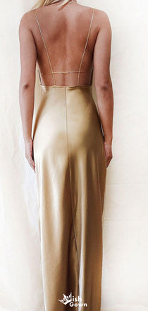 Elegant Spaghetii Strap Mermaid Long Prom Dress Ideas, Evening Party Dresses,WGP1833