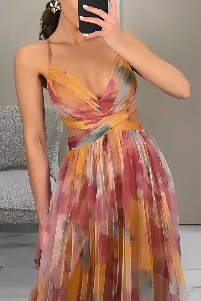 Unique Applique Spaghetti Strap A-Line Long Prom Dress Ideas, Evening Party Dresses,WGP1797