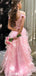 Gorgeous Off-shoulder Spaghetti Strap Lace A-line Long Prom Dress Ideas, Evening Party Dresses,WGP1229