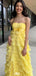 Elegant Straight Across Strapless Column Long Prom Dress Ideas, Evening Party Dresses,WGP1249