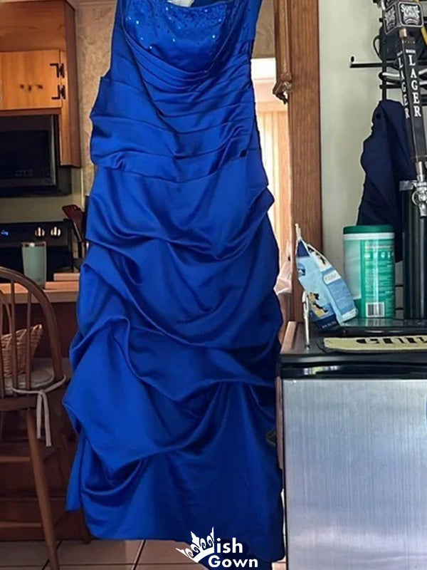 Elegant Straight Across Strapless Sheath Long Prom Dress Ideas, Evening Party Dresses,WGP1255