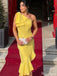 Elegant One-shoulder Mermaid Long Prom Dress Ideas, Evening Party Dresses,WGP1315