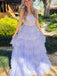 Gorgeous Spaghetti Strap Sequins A-line Long Prom Dress Ideas, Evening Party Dresses,WGP1120