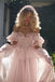 Elegant Pink Off-Shoulder A-Line Long Prom Dress Ideas, Evening Party Dresses, WGP2018
