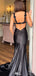 Formal Spaghetti Strap Mermaid Long Prom Dress Ideas, Evening Party Dresses,WGP1412
