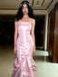 Unique Pink Sweetheart Mermaid Long Prom Dress Ideas, Evening Party Dresses,WGP1791