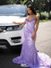 Sexy Sweetheart Lavender Applique Mermaid Long Prom Dress Ideas, Evening Party Dresses,WGP1600
