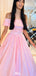 Elegant Off-shoulder A-line Long Prom Dress Ideas, Evening Party Dresses,WGP1506