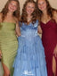 Gorgeous Strapless A-line Long Prom Dress Ideas, Evening Party Dresses,WGP1512