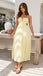 Elegant Pink Chiffon A-Line Maxi Dress with Ruffled Tiered Skirt Prom Dress,WGP2100