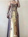 Elegant Yellow Spaghetti Strap Mermaid Long Prom Dress Ideas, Evening Party Dresses,WGP1666