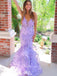 Gorgeous V-neck Spaghetti Strap Mermaid Long Prom Dress Ideas, Evening Party Dresses,WGP1147