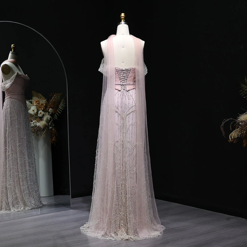 Elegant Pink Off-Shoulder Sleeveless A-Line Long Prom Dress Ideas, Evening Party Dresses , WGP1900