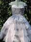 Gorgeous Short Sleeves Sweetheart A-line Short Mini Homecoming Dress,EPT445