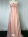 Elegant Strapless Sweetheart A-line Long Prom Dress Ideas, Evening Party Dresses,WGP1579