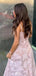 Gorgeous Spaghetti Strap A-line Long Prom Dress Ideas, Evening Party Dresses,WGP1581
