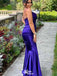 Elegant Spaghetti Strap V-neck Mermaid Long Prom Dress Ideas, Evening Party Dresses,WGP1603