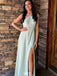 Elegant Halter A-line Long Prom Dress Ideas, Evening Party Dresses,WGP1160