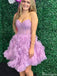 Elegant Strapless A-line Short Mini Homecoming Dress,EPT481