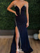 Sexy Strapless V-neck Notched Mermaid Long Prom Dress Ideas, Evening Party Dresses,WGP1623
