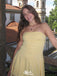Elegant Yellow Strapless Tight&nbsp;Popular Cheap Short Homecoming Dresses, EPT267