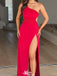 Elegant One-shoulder Mermaid Long Prom Dress Ideas, Evening Party Dresses,WGP1654