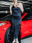 Formal V-neck Spaghetti Strap Mermaid Long Prom Dress Ideas, Evening Party Dresses,WGP1660
