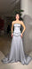 Unique Gray Sweetheart A-Line Long Prom Dress Ideas, Evening Party Dresses,WGP1639