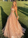 Shiny Pink Sweetheart A-Line Long Prom Dress Ideas, Evening Party Dresses,WGP1631