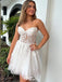 Elegant White Sweetheart Ball Gown Lace Popular Cheap Short Homecoming Dresses, EPT286