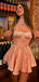 Elegant Pink Sweetheart A-Line Short Sleeveless Homecoming Dresses For Birthday Party, EPT688