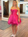 Cute Pink Sweetheart Ball Gown Popular Cheap Short Homecoming Dresses, EPT291