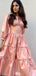 Elegant Long Sleeves A-line Long Prom Dress Ideas, Evening Party Dresses,WGP1762