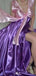 Unique V-neck A-line Long Prom Dress Ideas, Evening Party Dresses,WGP1765