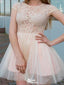 Elegant Pink Jewel Ball Gown&nbsp;Popular Cheap Short Homecoming Dresses, EPT302