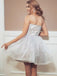 Elegant Applique Strapless Ball Gown Popular Cheap Short Homecoming Dresses, EPT309