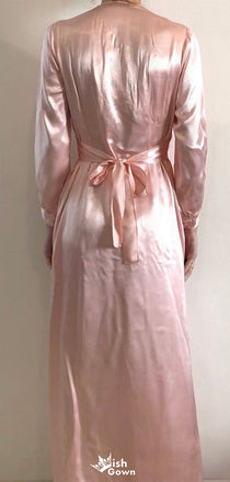 Casual Long Sleeves A-line Long Prom Dress Ideas, Evening Party Dresses,WGP1779