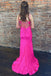 Sexy Mermaid Spaghetti Straps Sleeveless Side Slit Lace Up Cheap Maxi Long Party Prom Gowns,Evening Dresses,WGP503