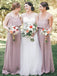 Simple A-Line Spaghetti Straps Popular Cheap Maxi Long Wedding Guest Bridesmaid Dresses,WGM220