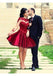 Charming Red Halter Long Sleeve A-Line Short Homecoming Dresses For Birthday Party, EPT714