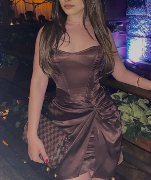 Unique Brown Sweetheart Mermaid Short Homecoming Dresses For Birthday Party, EPT683