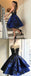 Fashion Royal Blue vintage Ball Gown Open backs homecoming prom dresses,BD00193 - Wish Gown