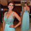 Unique Blue Elegant Formal Cheap Pretty Long Prom Dress, WG288