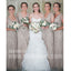 Charming Short Sleeves Beading Popular Long Wedding Bridesmaid Dresses, WG477