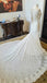 Inspired Lace Pearl Detailing Fitted Trumpet Style Long Sleeves Wedding Dress, WG645