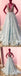 Blue Charming Beaded Top V Neck Affordable Long Prom Dresses, WG798 - Wish Gown